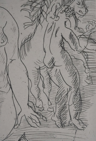 Raoul DUFY : L'après-midi à la plage, Gravure original