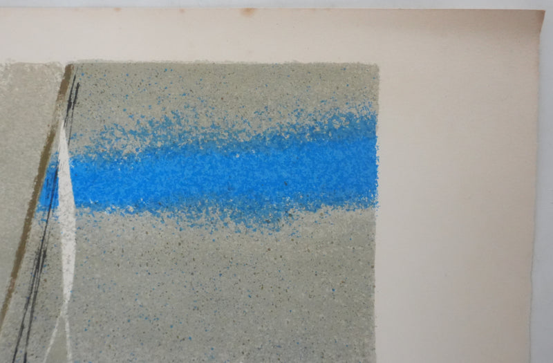 Yves GANNE : Les bateaux, Lithographie originale signée