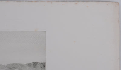 Camille COMBE : Le fleuve jaune, Gravure originale signée
