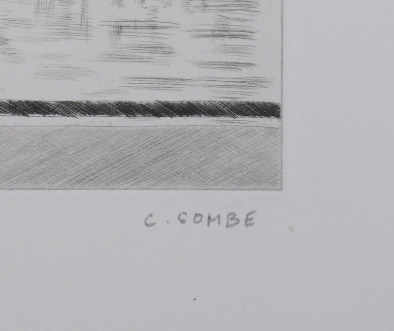 Camille COMBE : Cap sur le Spitzberg, Gravure originale signée