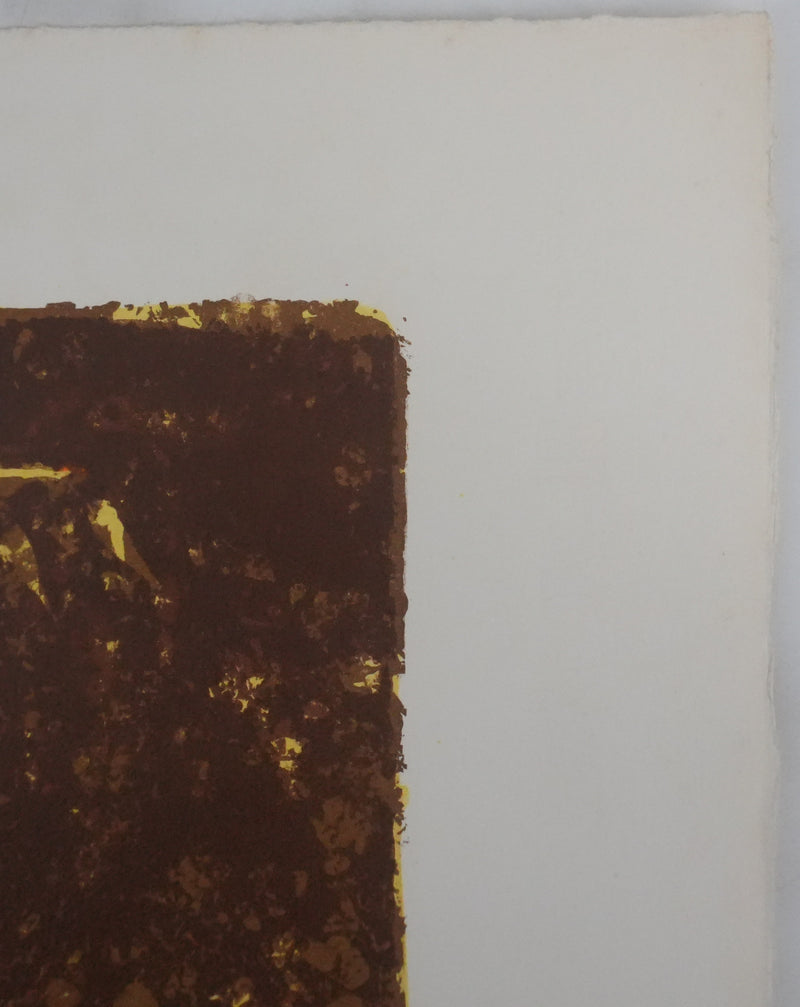 Yves GANNE : Le pichet jaune et le melon, Lithographie originale signée