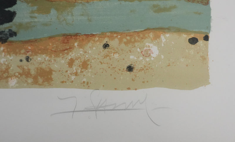 Yves GANNE : Le bateau du phare II, Lithographie originale signée