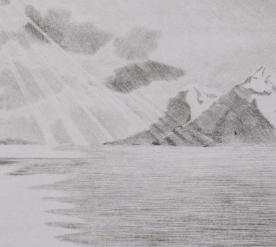 Camille COMBE : La fête de la lumière, Gravure originale signée