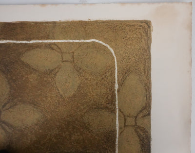 Yves GANNE : Le pichet blanc et la pastèque, Lithographie originale signée