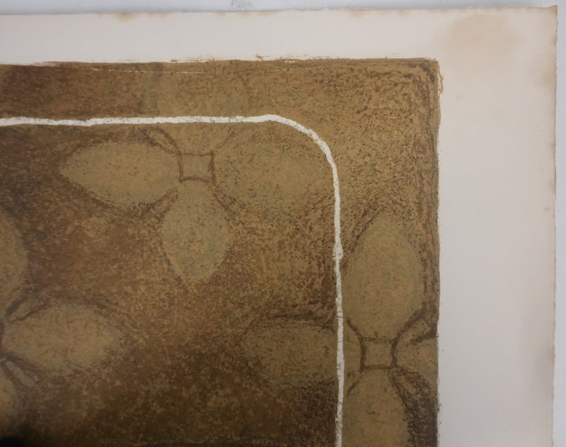 Yves GANNE : Le pichet blanc et la pastèque, Lithographie originale signée