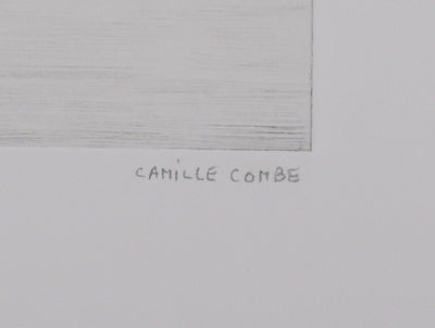 Camille COMBE :  Kristiansund, Gravure originale signée