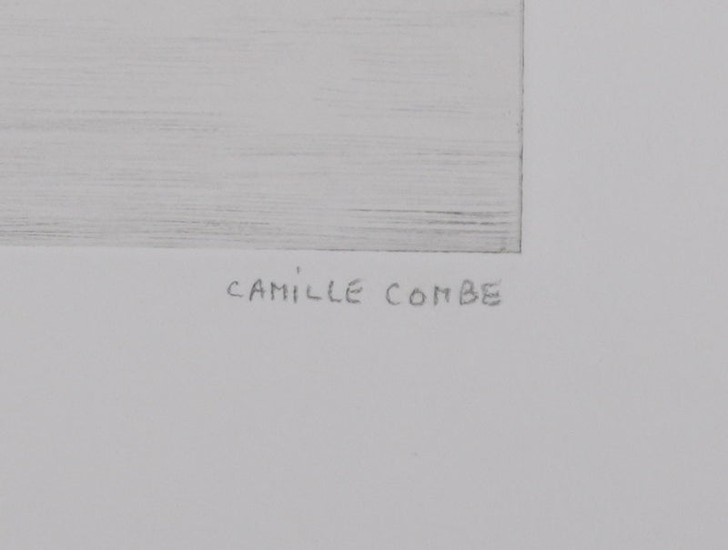 Camille COMBE :  Kristiansund, Gravure originale signée