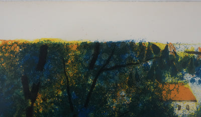 Yves GANNE : L'écluse du canal Saint-Martin, Lithographie originale signée