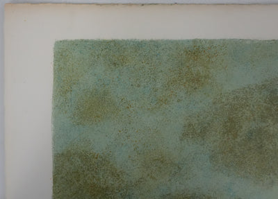 Yves GANNE : La flèche de Notre-Dame de Paris, Lithographie originale signée