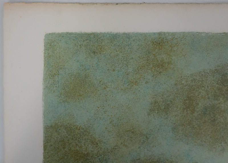 Yves GANNE : La flèche de Notre-Dame de Paris, Lithographie originale signée