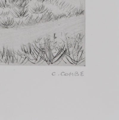 Camille COMBE : Les senteurs de la garrigue, Gravure originale signée