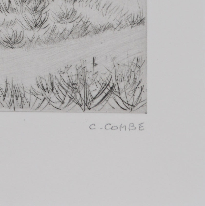 Camille COMBE : Les senteurs de la garrigue, Gravure originale signée