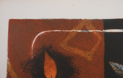 Yves GANNE : La tranche de melon, Lithographie originale signée