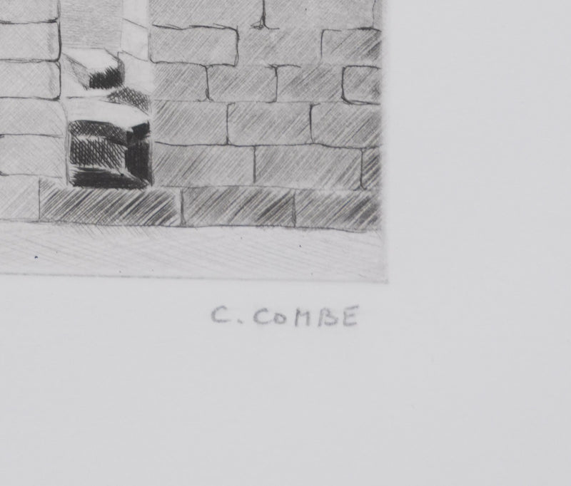 Camille COMBE : Arles, Gravure originale signée