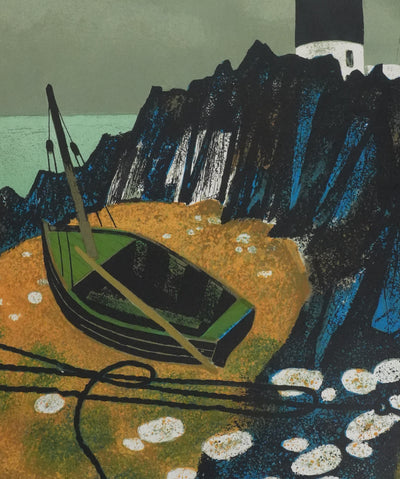 Yves GANNE : Le phare II, Lithographie originale signée