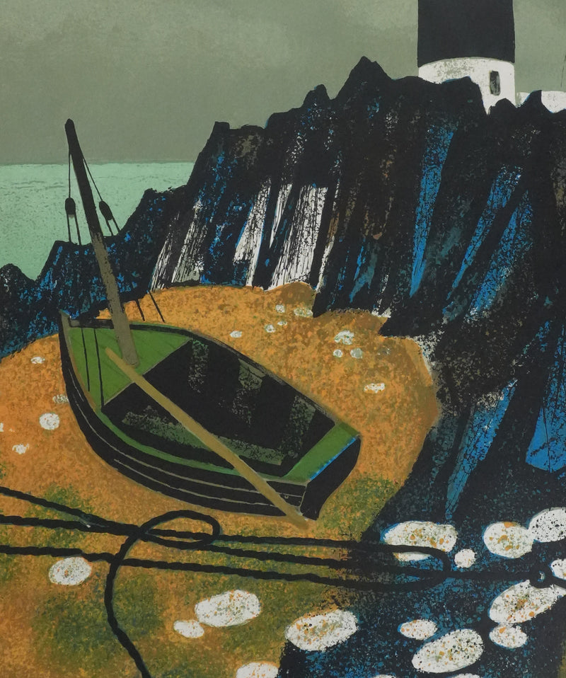 Yves GANNE : Le phare II, Lithographie originale signée