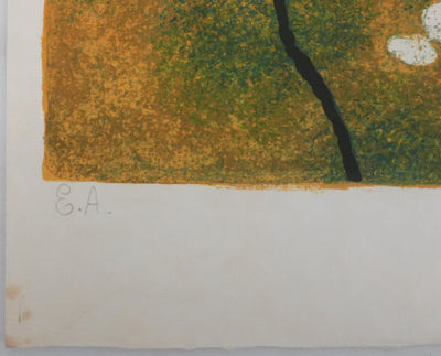 Yves GANNE : Le phare II, Lithographie originale signée