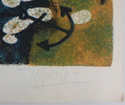 Yves GANNE : Le phare II, Lithographie originale signée