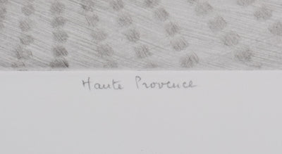 Camille COMBE : Haute Provence, Gravure originale signée