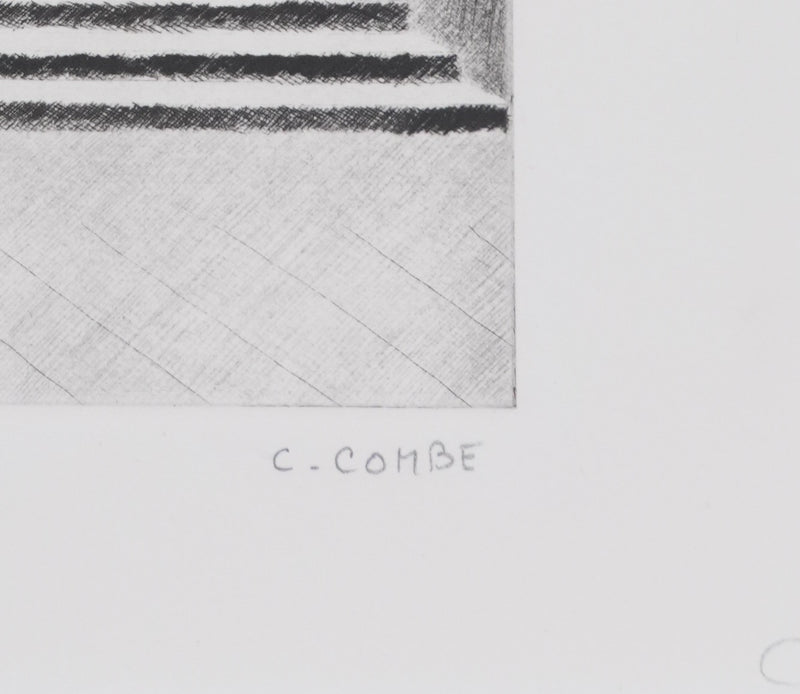 Camille COMBE : Chartres et son mystère, Gravure originale signée