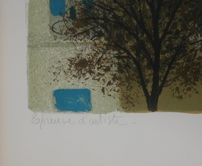 Yves GANNE : Les escaliers du Sacré-Cœur, Lithographie originale signée