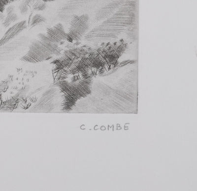 Camille COMBE : Provence, Gravure originale signée