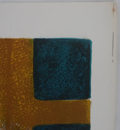 Yves GANNE : Les fleurs devant le Sacré-Cœur, Lithographie originale signée