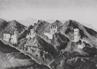 Camille COMBE : Autour de Fleur d'Epine, Gravure originale signée
