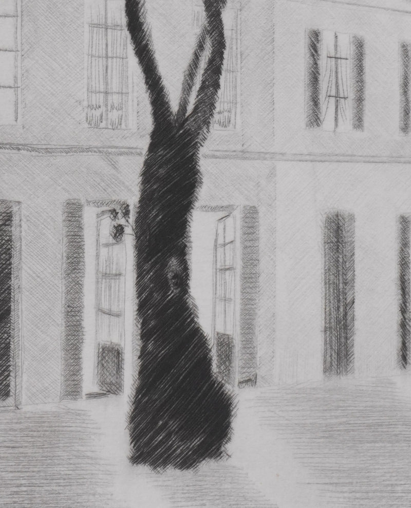 Camille COMBE : Nuit provençale, Gravure originale signée