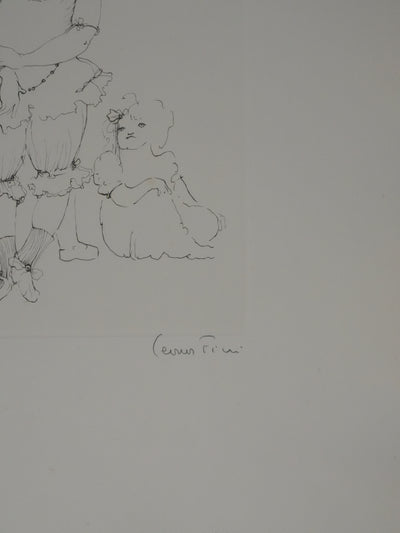 Léonor FINI : Conversations secrètes (Noir), Gravure originale signée