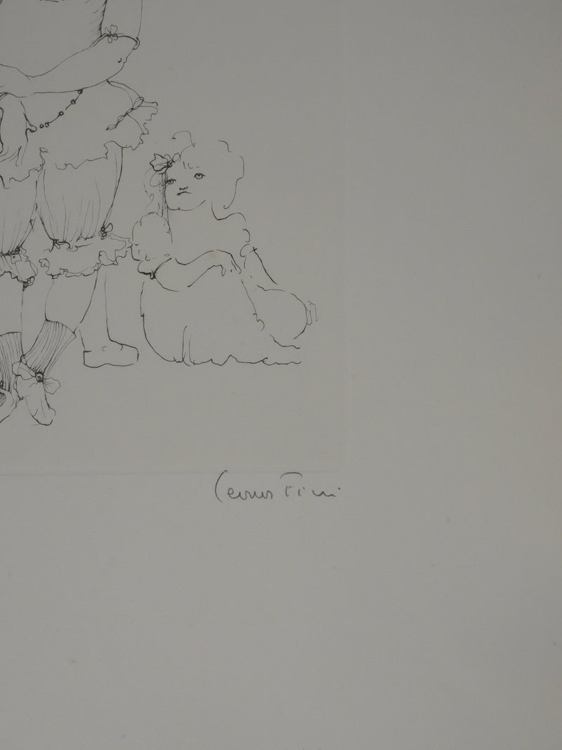 Léonor FINI : Conversations secrètes (Noir), Gravure originale signée