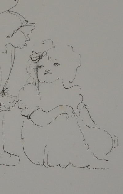 Léonor FINI : Conversations secrètes (Noir), Gravure originale signée