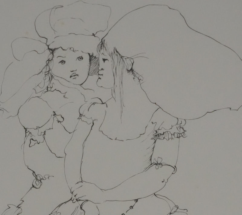 Léonor FINI : Conversations secrètes (Noir), Gravure originale signée