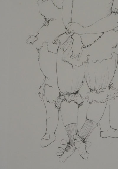 Léonor FINI : Conversations secrètes (Noir), Gravure originale signée