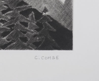 Camille COMBE : Le monde de la nuit, Gravure originale signée