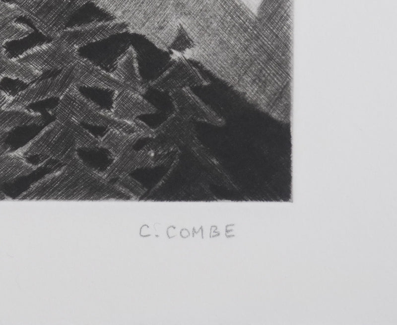 Camille COMBE : Le monde de la nuit, Gravure originale signée