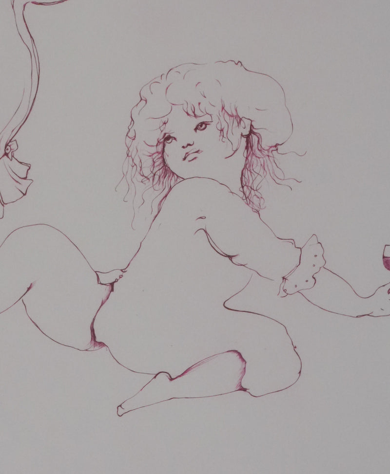 Léonor FINI : Le petit verre, Gravure signée