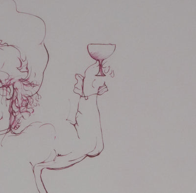 Léonor FINI : Le petit verre, Gravure signée