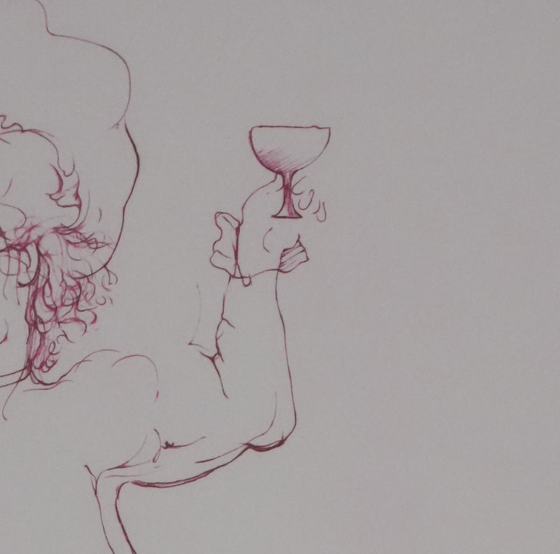 Léonor FINI : Le petit verre, Gravure signée