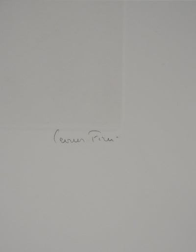 Léonor FINI : Fillettes contrariées (Noir), Gravure originale signée