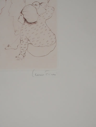 Léonor FINI : Sous la robe, Gravure originale signée