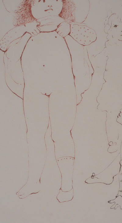 Léonor FINI : Sous la robe, Gravure originale signée