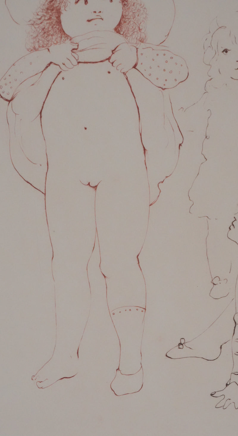 Léonor FINI : Sous la robe, Gravure originale signée