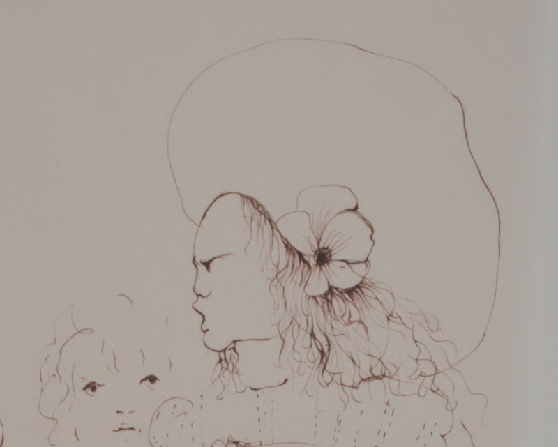 Léonor FINI : Sous la robe, Gravure originale signée