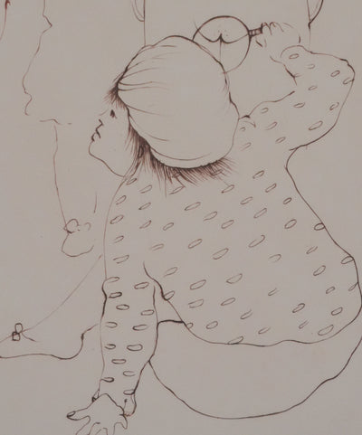 Léonor FINI : Sous la robe, Gravure originale signée