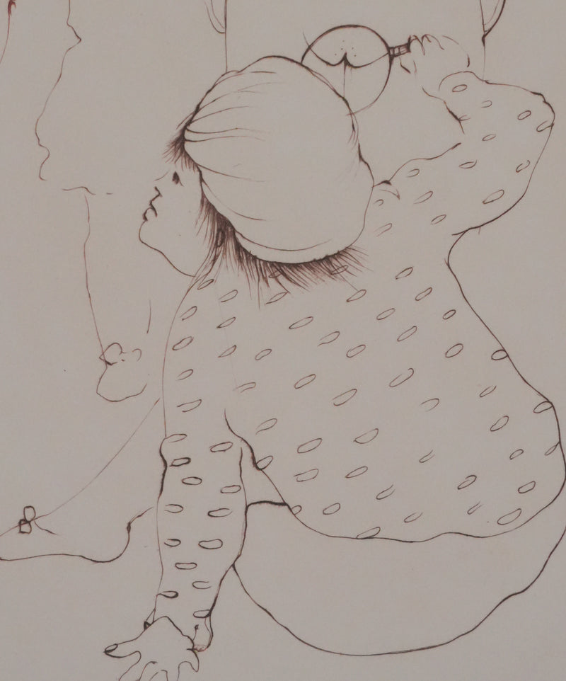 Léonor FINI : Sous la robe, Gravure originale signée