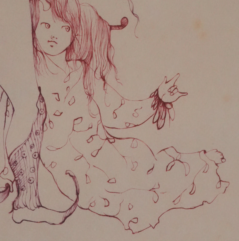 Léonor FINI : Notre petit chat (japon), Gravure originale signée