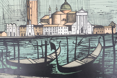 Bernard BUFFET : Venise, Isola San Giorgio, Lithographie originale signée