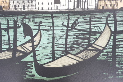 Bernard BUFFET : Venise, Isola San Giorgio, Lithographie originale signée