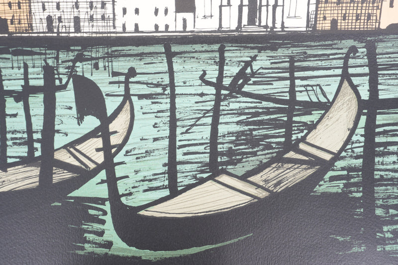 Bernard BUFFET : Venise, Isola San Giorgio, Lithographie originale signée